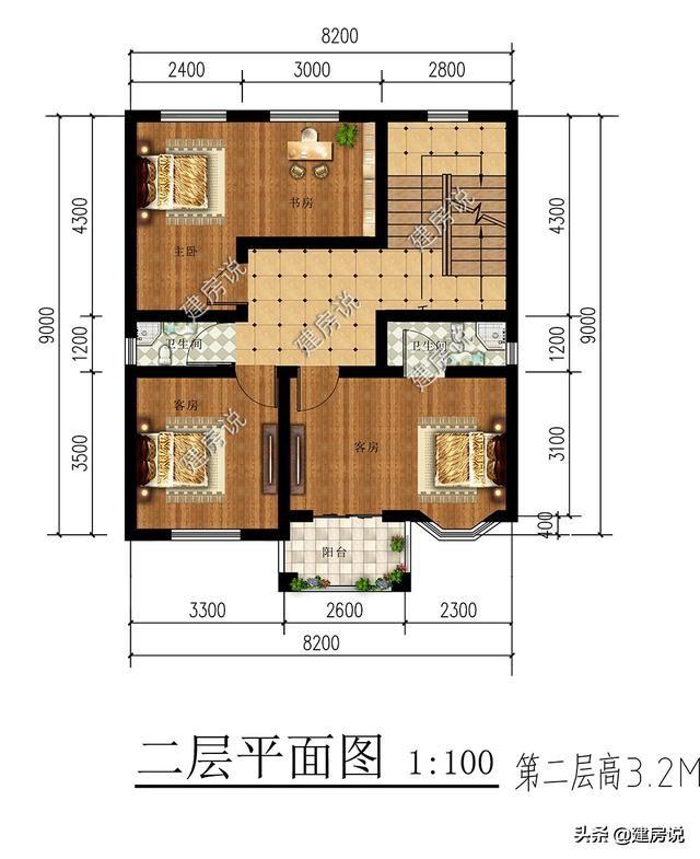 占地100平方米左右的4款自建别墅设计图，快来看看哪套更适合自己