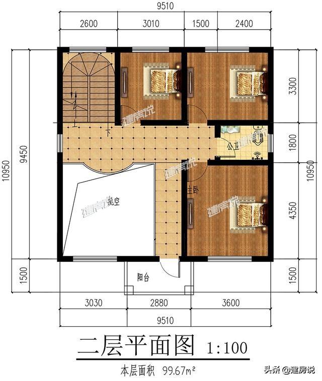 占地100平方米左右的4款自建别墅设计图，快来看看哪套更适合自己