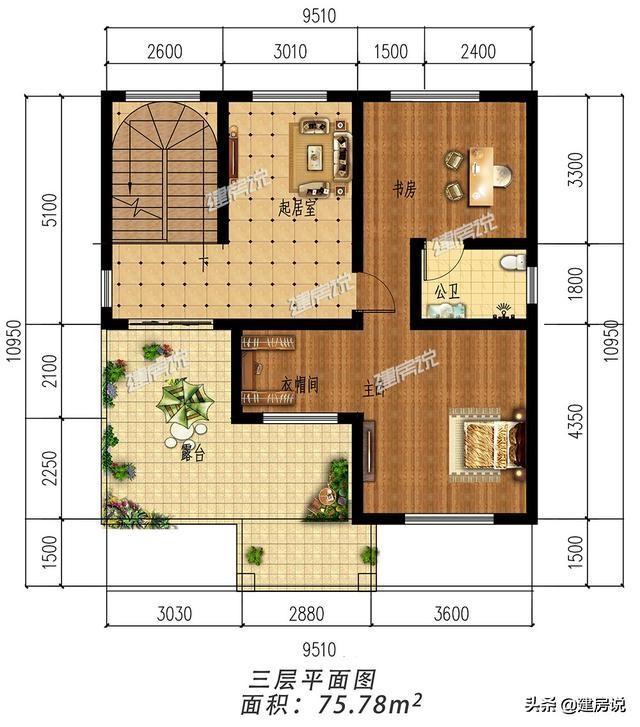 占地100平方米左右的4款自建别墅设计图，快来看看哪套更适合自己