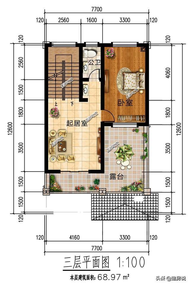 占地100平方米左右的4款自建别墅设计图，快来看看哪套更适合自己