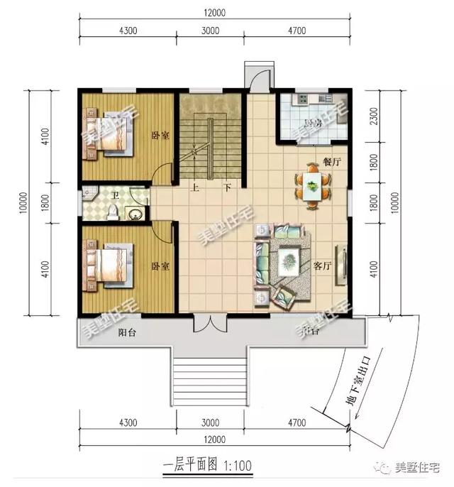 占地120平左右的别墅设计图，美观实用，适合每家每户。