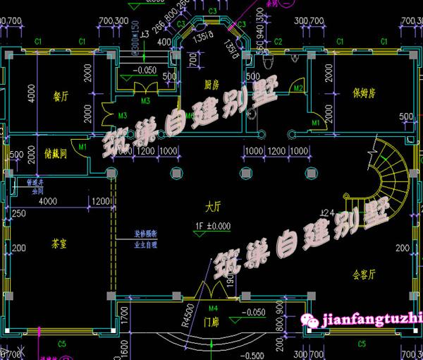 2款农村别墅设计图纸，房子洋气，一款带罗马柱，一款不带，你喜欢哪款