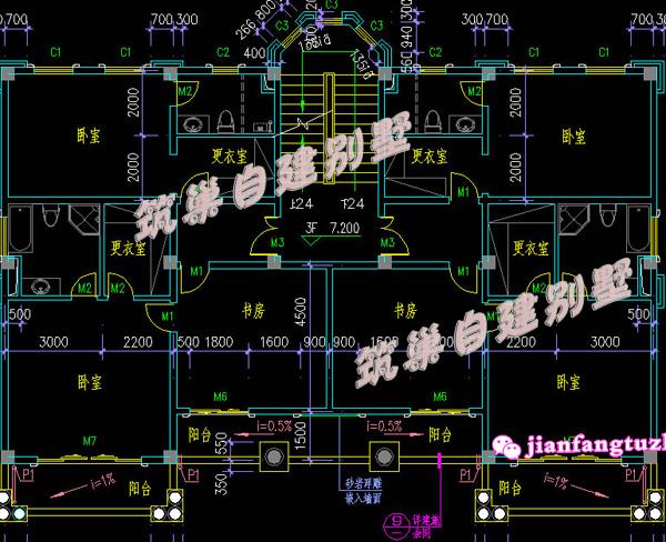 2款农村别墅设计图纸，房子洋气，一款带罗马柱，一款不带，你喜欢哪款