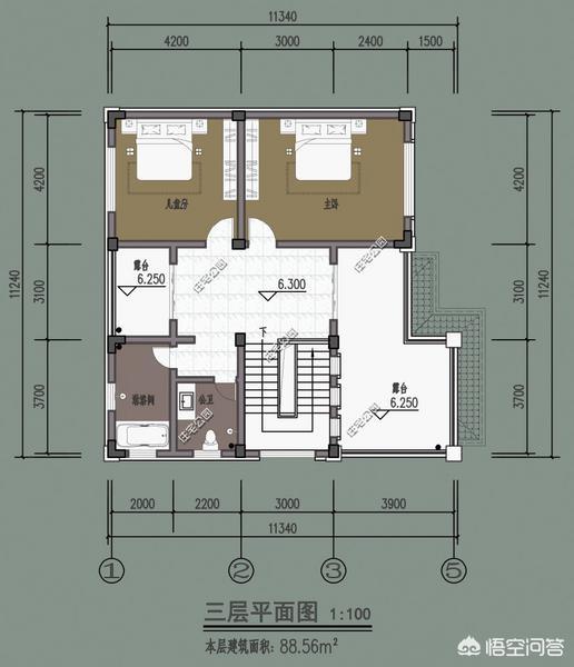 东西13米南北21米自建房怎么设计好？