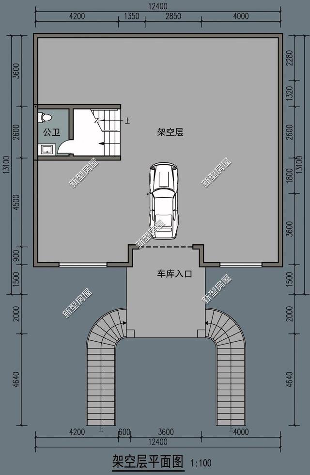 农村楼房首层做架空层如何？再也不怕下暴雨了