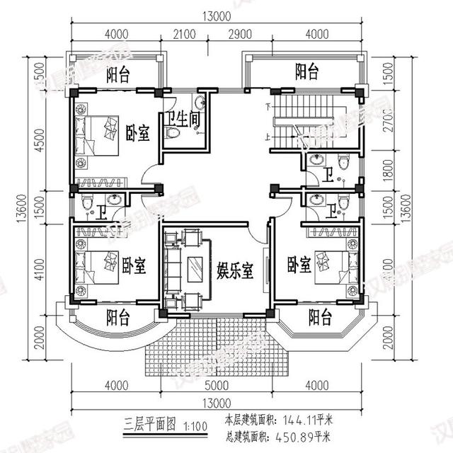 48万在农村盖这么洋气的三层别墅设计图，从细节上讲究档次，棒极了。