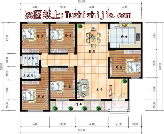 3款农村自建房设计图，一层户型照样漂亮