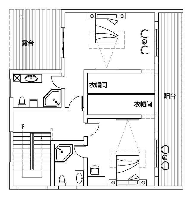 54万360平方三层大气别墅设计图，室内布局尽然都是业主想法