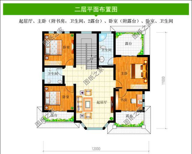 四套12×11米农村建房设计图，户型大小各不相同，你更喜欢哪一套？