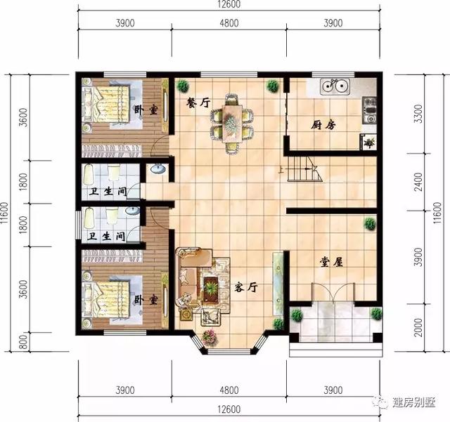 3栋造价25万上下的农村别墅设计图，建哪一栋都是全村最漂亮的