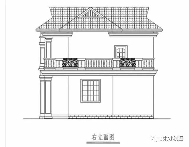 11.6x9米二层现代小别墅图，带开放式车库和大露台