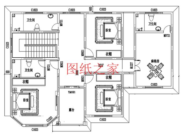 5款农村二层自建房设计图，外观漂亮，结构合理