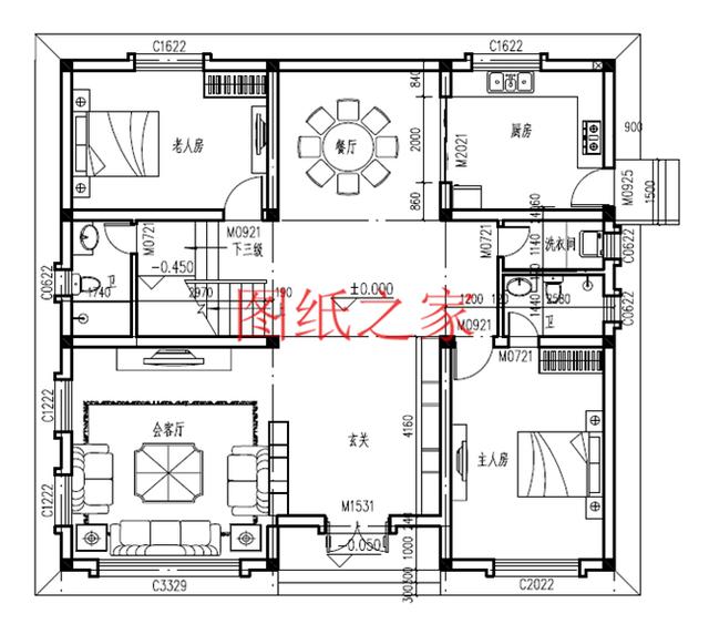 5款农村二层自建房设计图，外观漂亮，结构合理