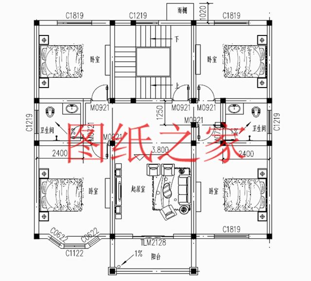 4套农村三层别墅设计图，占地方正，展现自家品味和生活品质！