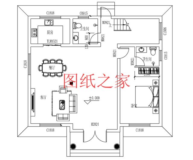 3套农村二层别墅设计图，占地110平方米左右，造价只要20万，快来看看吧