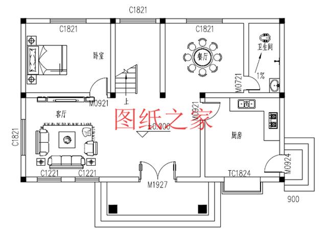 3套农村二层别墅设计图，占地110平方米左右，造价只要20万，快来看看吧