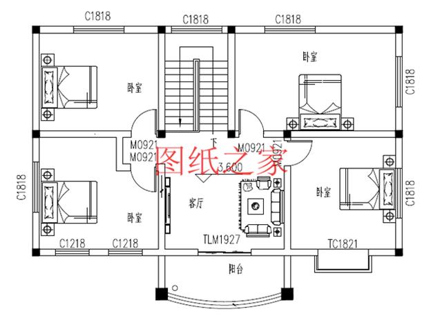 3套农村二层别墅设计图，占地110平方米左右，造价只要20万，快来看看吧